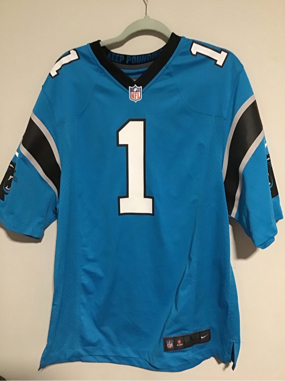 Nike Carolina Panthers #1 Teal NFL Jersey